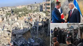 Foreign Secretary Lord Cameron has said he is "deeply concerned" after Israeli air strikes in Rafah which precede an expected ground invasion of the city.