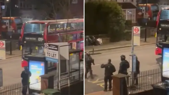 A man has been arrested after a stand-off with police on a bus in Thornton Heath.