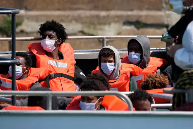 Migrants crossing the channel are often young men