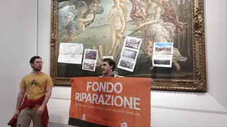 Uffizi Gallery protest