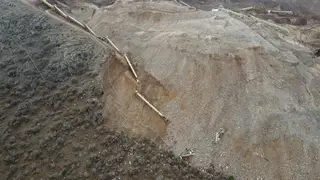 Landslide from above