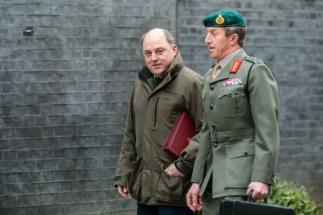 General Sir Patrick Sanders with former Defence Secretary Ben Wallace