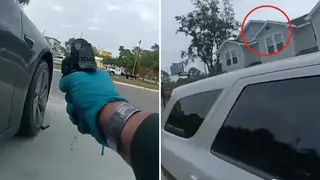 The officer opened fire after mixing up the sound of an acorn falling with gunfire