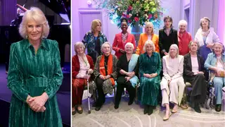 Queen Camilla with the Dames