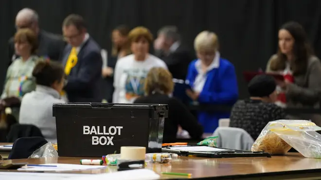 Ballot boxes arrive as polls close and counting begins for the Wellingborough by-election