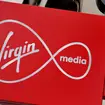 A shop sign for Virgin media