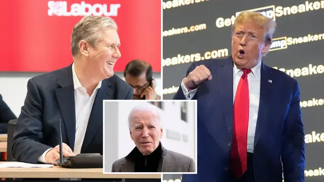 Sir Keir Starmer has hit out at Donald Trump's 'bad faith' comments on Nato - but stressed Labour would work with whoever wins the presidency if the party is elected into power