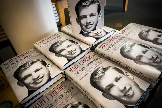 Copies of Mary L. Trump Ph.D.&squot;s book "Too Much and Never Enough: How My Family Created the World’s Most Dangerous Man".