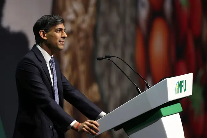 Critics have accused Mr Sunak of attending the NFU due to fear that the Conservatives were losing the rural vote, which the Environment Secretary denied on LBC. 