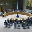 The Security Council meets before voting on a resolution concerning a ceasefire in Gaza at United Nations headquarters