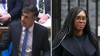 Rishi Sunak would not repeat Ms Badenoch's claims when asked at PMQs.