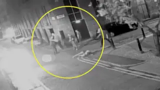 The moment 18-year-old Gabrielle Walsh was punched to the ground