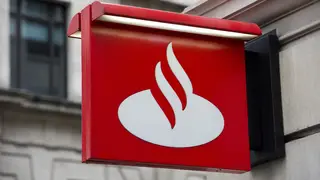 A Santander sign
