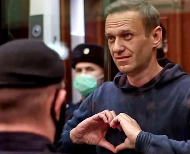 Russian opposition leader in court in 2023. Photo: Moscow City Court Press Service.