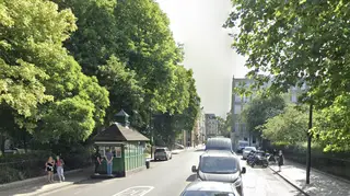 The cyclist was on Pont street in Belgravia when he filmed the driver on his phone behind the wheel