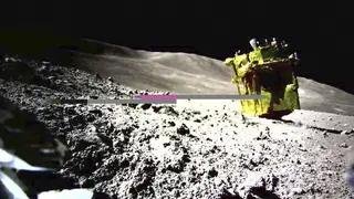 Japan's robotic rover on the Moon