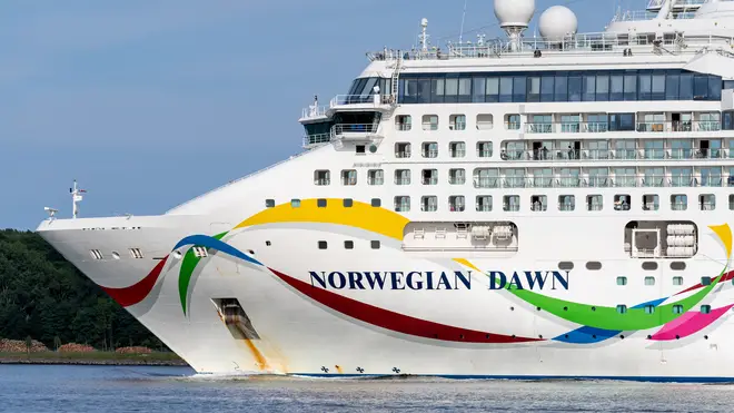 The Norwegian Dawn has been banned from docking.