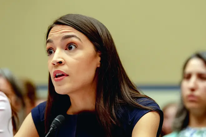 A US police officer posted "This vile idiot needs a round" referring to Alexandria Ocasio-Cortez