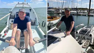 Michael Holt, 54, from the Wirral, was found dead in the boat 700 miles into the charity challenge off the coast of Cape Verde, west Africa