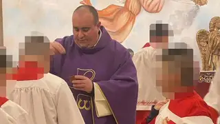 Father Felice Palamara was presiding over Mass in the small town of Cessaniti, Calabria, in the southern region of Italy when he noticed an acrid smell coming from the wine