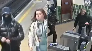 The British Transport Police has launched a manhunt