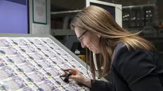 Sarah John, Chief Cashier and the production of the new King Charles III £10 note
