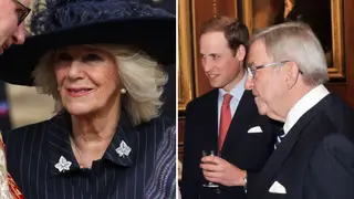 Camilla led the royals at the memorial for King Constantine of Greece after Prince William had to pull out.