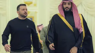 Zelensky and Mohammed bin Salman