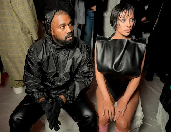 Kanye West and Bianca Censori last week in Milan
