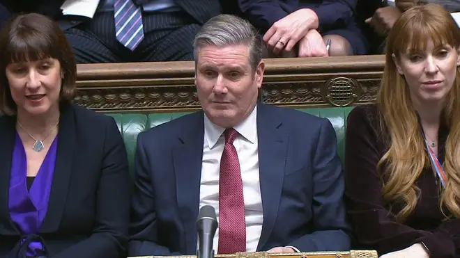 Labour leader Sir Keir Starmer during Prime Minister's Questions in the House of Commons, London. Picture date: Wednesday February 28, 2024.