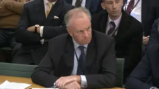 Post Office chief executive Nick Read giving evidence to the Business and Trade Select Committee in the House of Commons