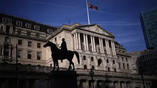 The Bank of England in the City of London