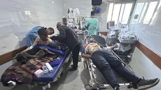 Injured Palestinians