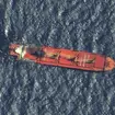 Satellite image of ship