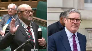 George Galloway was sworn in as the MP for Rochdale on Monday.