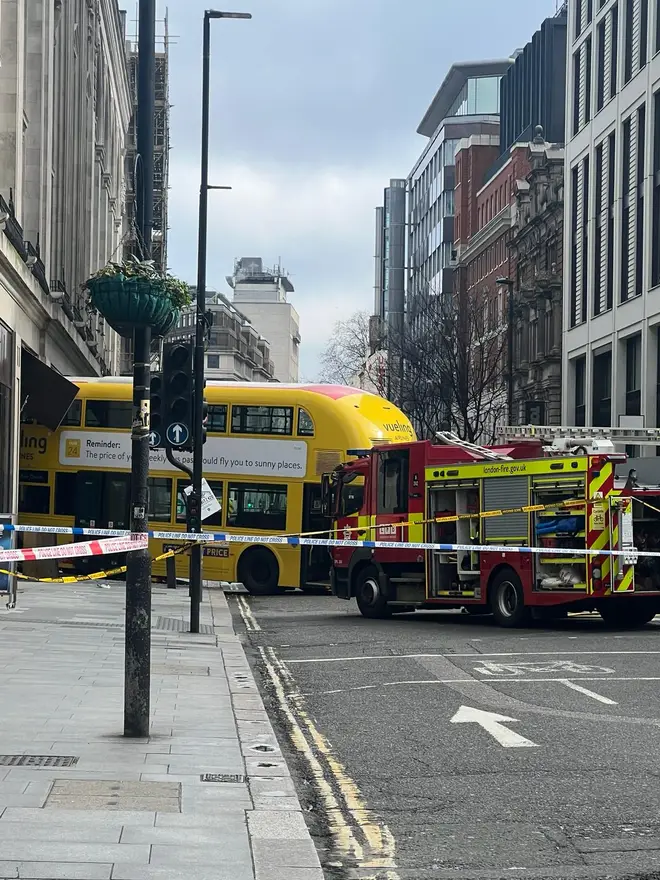 The London Ambulance Service has said two people have been injured.