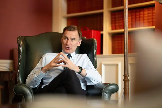 Pic Shows Jeremy Hunt Chancellor of the Exchequer in No11 Downing Street