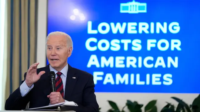 Joe Biden announcing new actions to lower costs for families