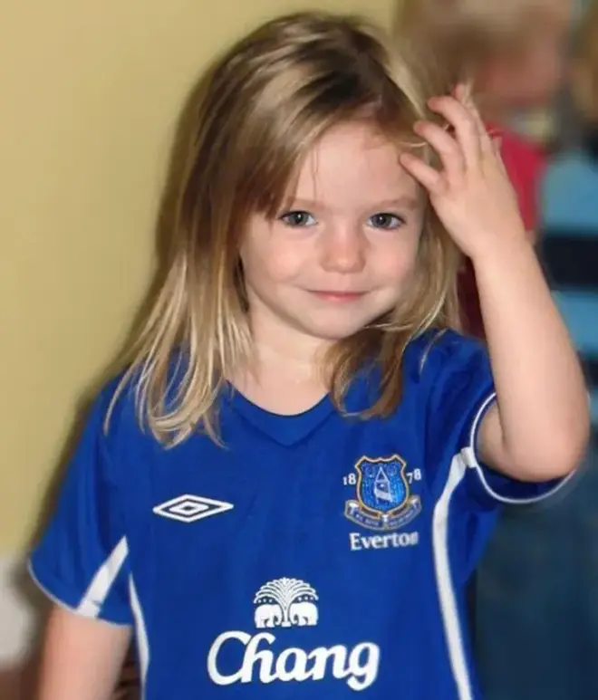 Madeleine McCann who went missing on a family holiday to Portugal in 2007