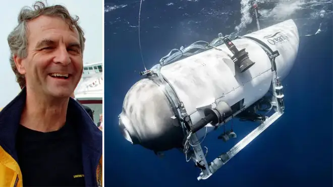 Paul-Henri Nargeolet (l) and the Titan sub (r)