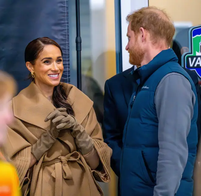 Harry and Meghan in February