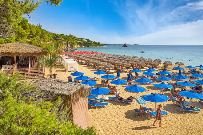 Gialos Beach near Agrostoli, Kefalonia Island, Greece