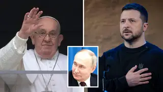 Ukraine and its allies have slammed Pope Francis after the religious leader suggested the country should 'raise the white flag' in its war with Russia.