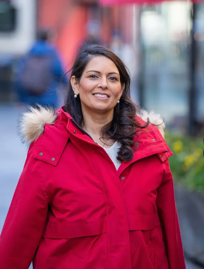 London, UK. 4th Mar, 2024. Priti Patel is seen outside Global Radio Credit: Richard Lincoln/Alamy Live News