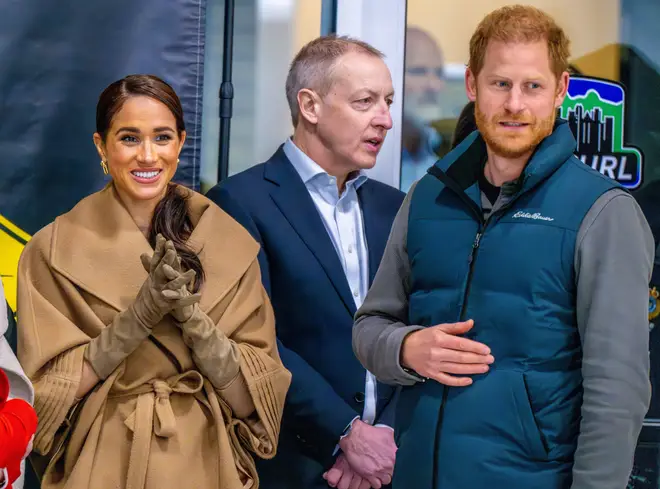 Harry and Meghan Markle in Vancouver last month