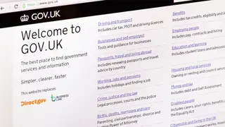 The gov.uk website