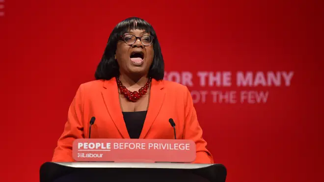 Diane Abbott, former Shadow Home Secretary, giving her speech at the Labour Party Conference, September 22, 2019