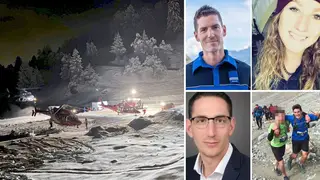 Five skiers who froze to death during a storm on a ski trip 'fell asleep together', family members said.