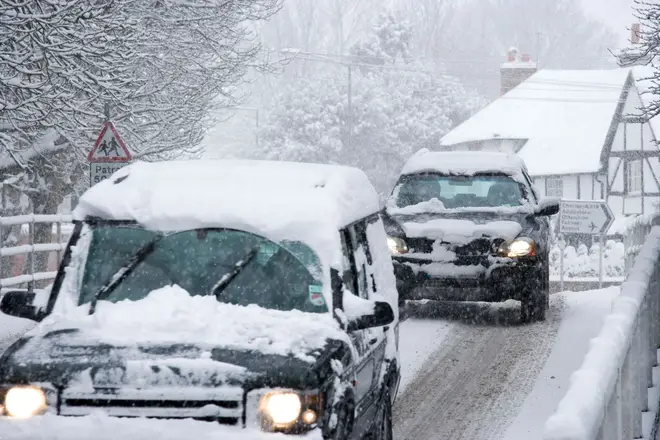 Parts of Scotland could see up to 2cm of snow an hour.