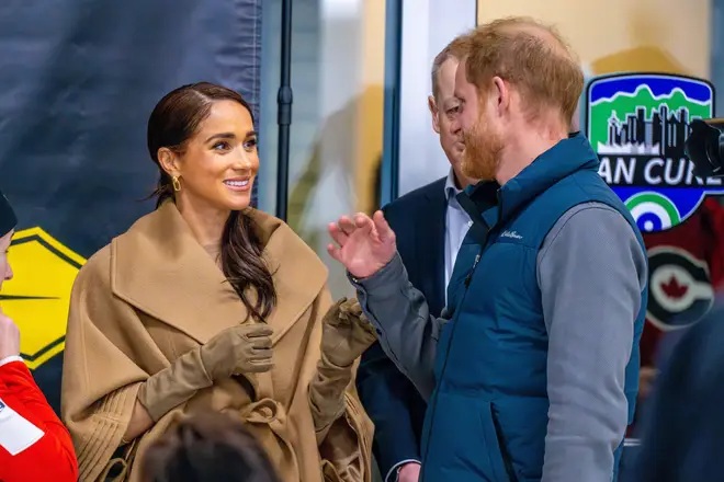 Prince Harry and Meghan Markle attending the final day of the One Year to Go Event before the Invictus Games Vancouver Whistler 2025